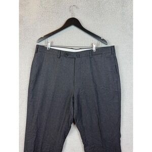 Incotex Dress Pants Mens 42x31 Gray Wool Flannel Flat Front Super 120s Office